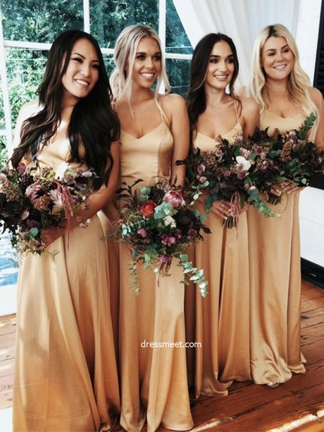 gold-satin-bridesmaid-dresses-77_9 Gold satin bridesmaid dresses