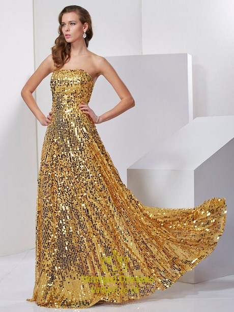 gold-strapless-dress-46 Gold strapless dress