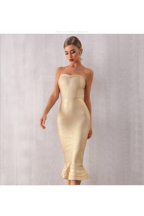 gold-strapless-dress-46 Gold strapless dress