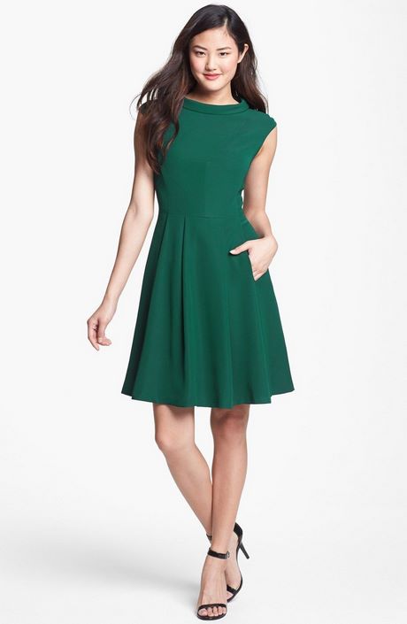 green-fit-and-flare-dress-62_4 Green fit and flare dress