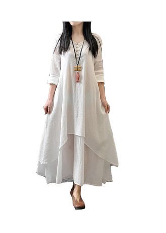 long-sleeve-cotton-dress-17 Long sleeve cotton dress