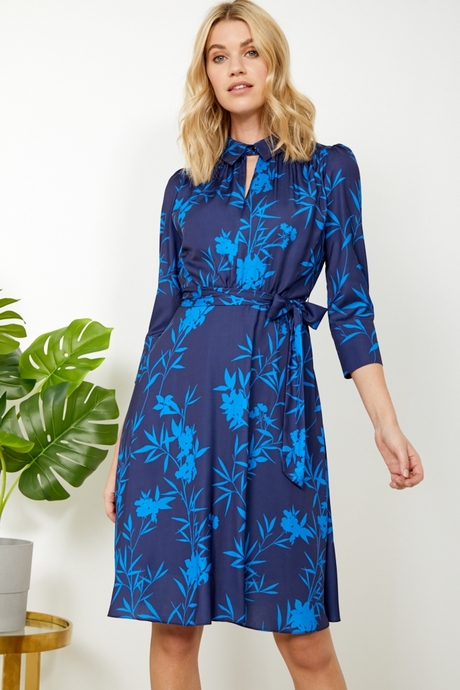 navy-blue-fit-and-flare-dress-63_14 Navy blue fit and flare dress