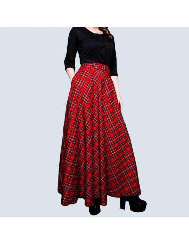 plaid-maxi-skirt-56 Plaid maxi skirt