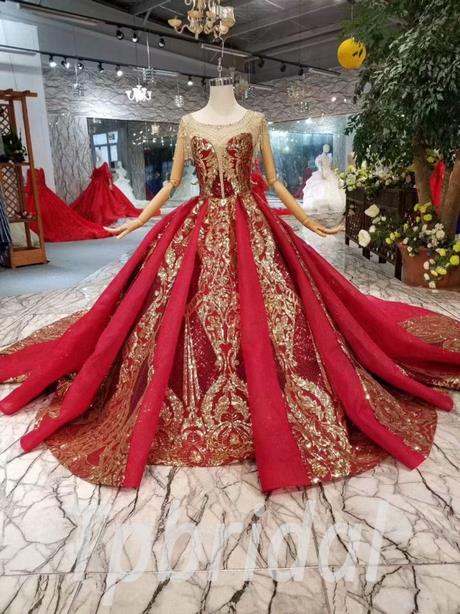 red-and-gold-wedding-dresses-95_4 Red and gold wedding dresses