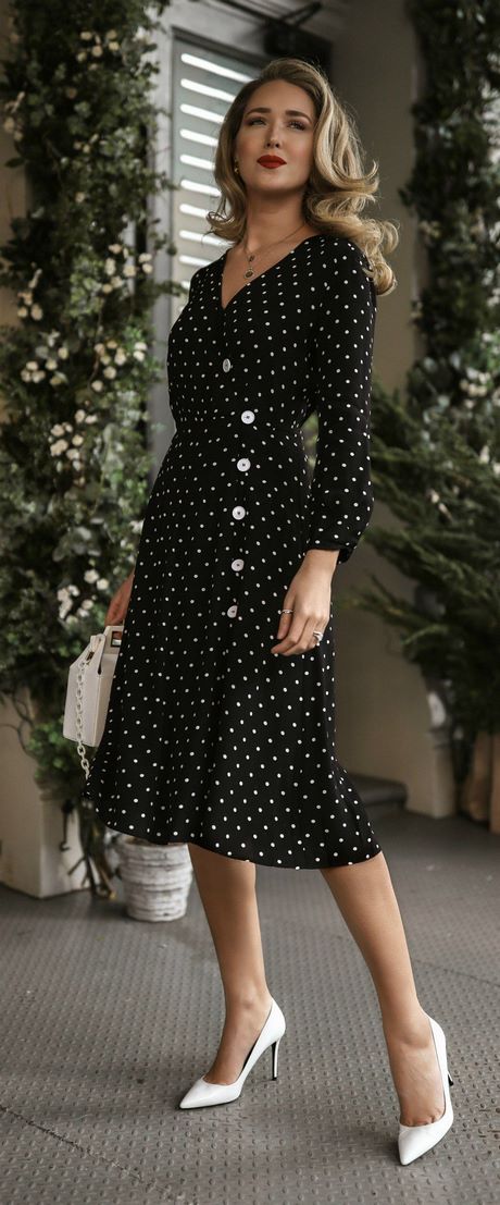 black-and-white-polka-dot-wrap-dress-24_7 Black and white polka dot wrap dress