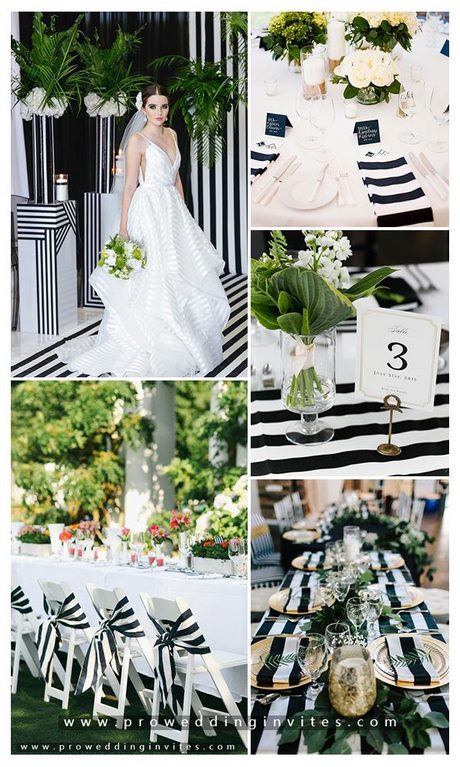 black-and-white-striped-wedding-dress-01 Black and white striped wedding dress