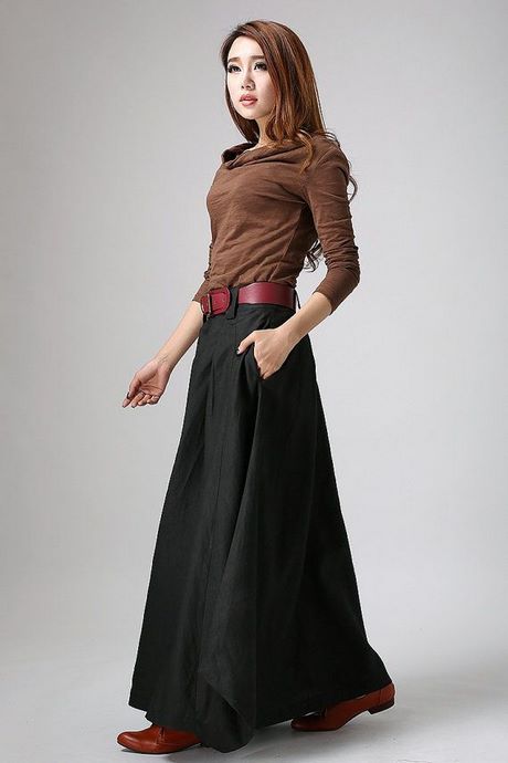 black-linen-maxi-skirt-37_15 Black linen maxi skirt