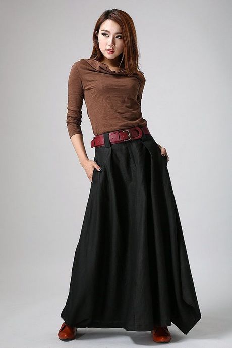 black-linen-maxi-skirt-37_9 Black linen maxi skirt