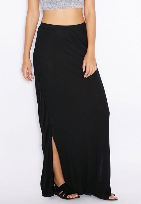 black-maxi-skirt-with-slits-37_2 Black maxi skirt with slits