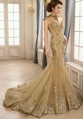 golden-gown-designs-10 Golden gown designs