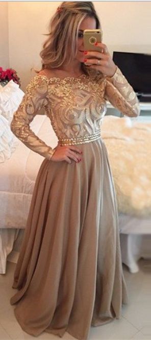 long-sleeve-gold-prom-dress-82_3 Long sleeve gold prom dress
