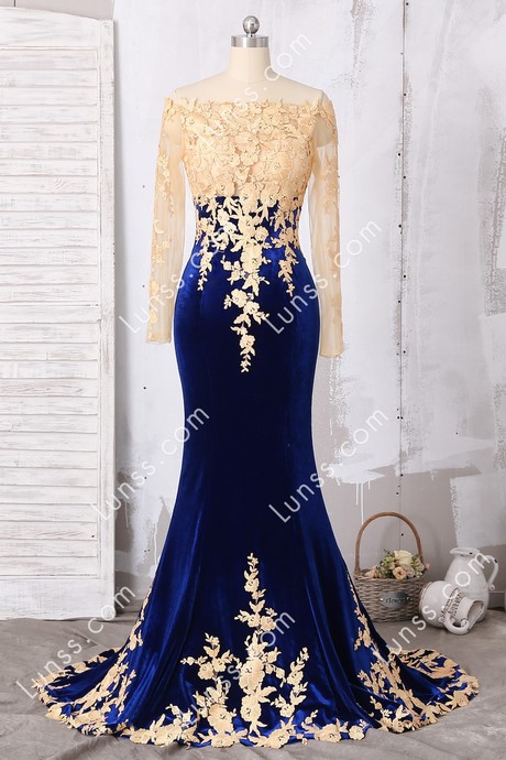 royal-blue-dress-with-gold-76_11 Royal blue dress with gold