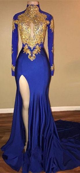 royal-blue-dress-with-gold-76_6 Royal blue dress with gold