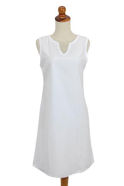 white-cotton-shift-dress-59_12 White cotton shift dress