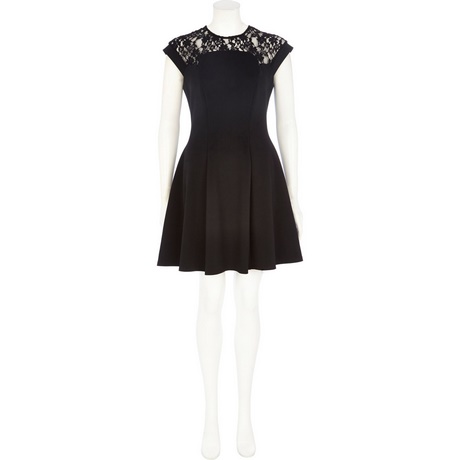 black-lace-top-skater-dress-49_2 Black lace top skater dress