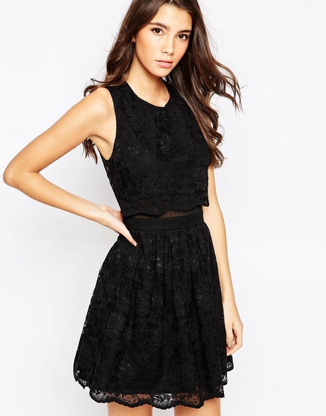 black-lace-top-skater-dress-49_5 Black lace top skater dress