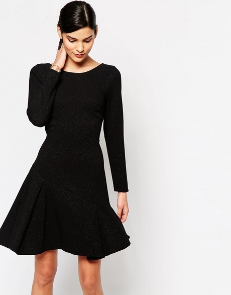 black-long-skater-dress-24 Black long skater dress