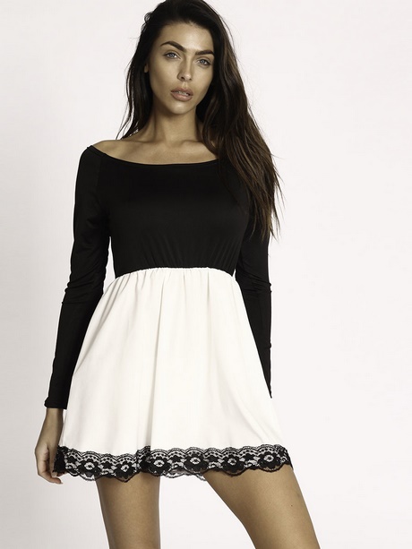 black-skater-dress-with-lace-80_4 Black skater dress with lace