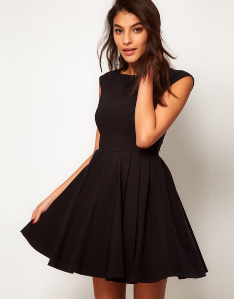 black-skater-style-dress-67_14 Black skater style dress