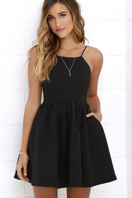 black-skater-style-dress-67_17 Black skater style dress