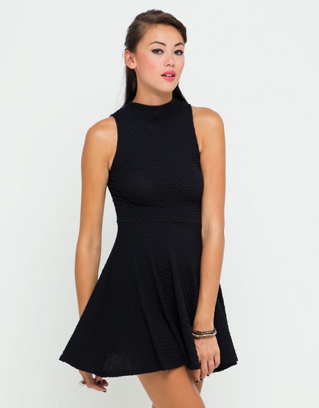 black-turtleneck-skater-dress-02 Black turtleneck skater dress