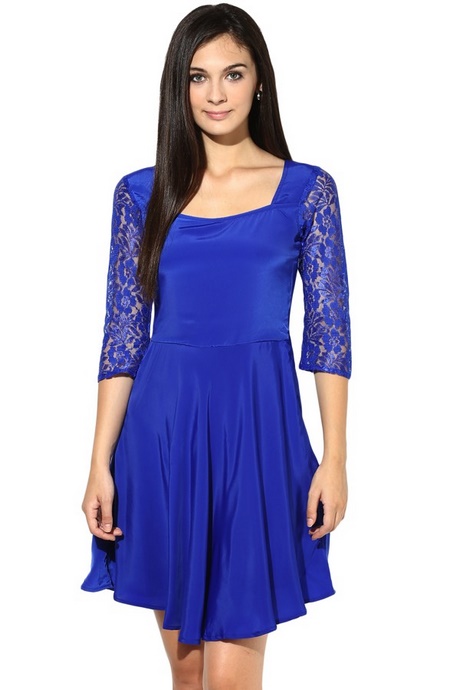 bright-blue-skater-dress-92_13 Bright blue skater dress