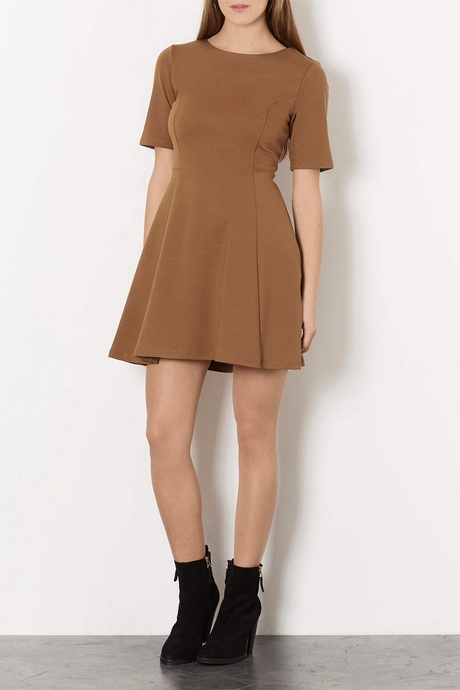 brown-skater-dress-24 Brown skater dress