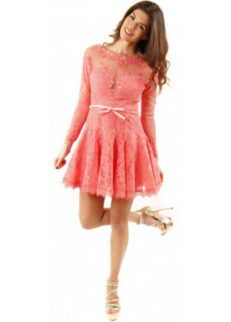 coral-lace-skater-dress-15_5 Coral lace skater dress