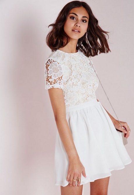 lace-short-sleeve-skater-dress-73 Lace short sleeve skater dress