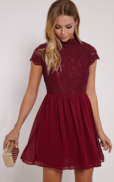 long-sleeve-burgundy-skater-dress-58_11 Long sleeve burgundy skater dress