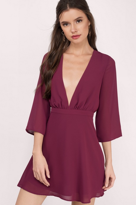 long-sleeve-burgundy-skater-dress-58_6 Long sleeve burgundy skater dress