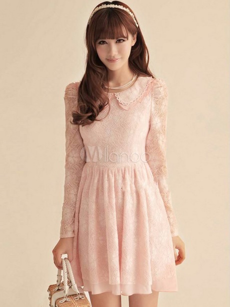 long-sleeve-pink-skater-dress-57_18 Long sleeve pink skater dress