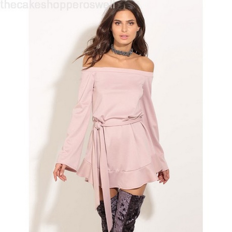 long-sleeve-pink-skater-dress-57_3 Long sleeve pink skater dress