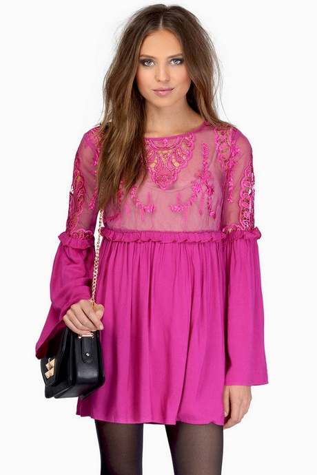 long-sleeve-pink-skater-dress-57_7 Long sleeve pink skater dress