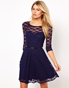 navy-lace-skater-dress-with-sleeves-75_2 Navy lace skater dress with sleeves