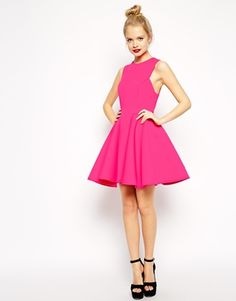 neon-pink-skater-dress-70_11 Neon pink skater dress