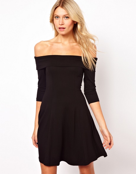 off-the-shoulder-long-sleeve-skater-dress-60_2 Off the shoulder long sleeve skater dress