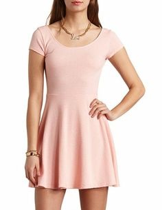 pink-skater-dress-with-cap-sleeves-05_2 Pink skater dress with cap sleeves