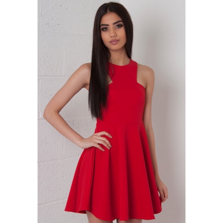 red-halter-skater-dress-85_4 Red halter skater dress