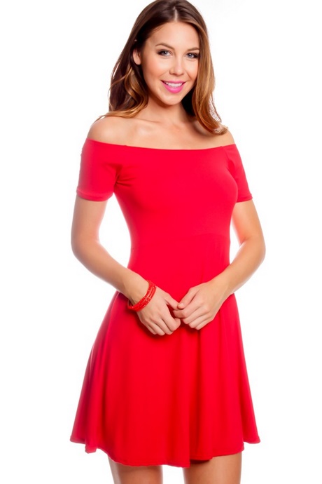 red-off-the-shoulder-skater-dress-68_15 Red off the shoulder skater dress