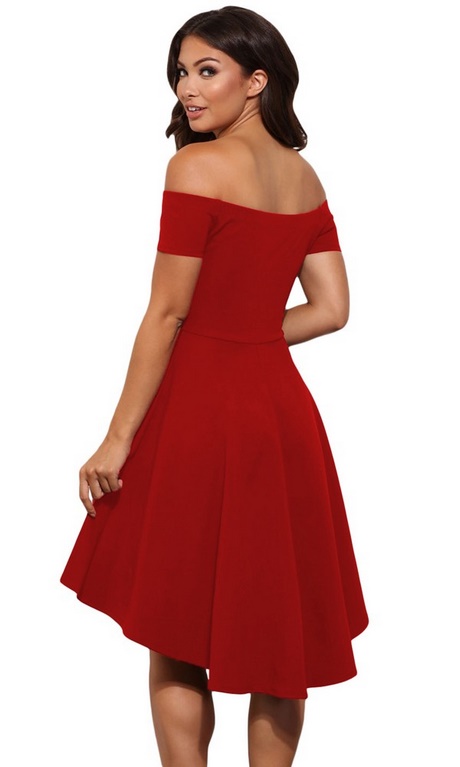 red-off-the-shoulder-skater-dress-68_9 Red off the shoulder skater dress