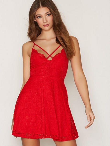 red-v-neck-skater-dress-05_10 Red v neck skater dress