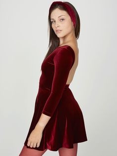 red-velvet-skater-dress-73_14 Red velvet skater dress