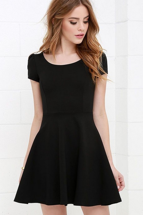 simple-black-skater-dress-48 Simple black skater dress