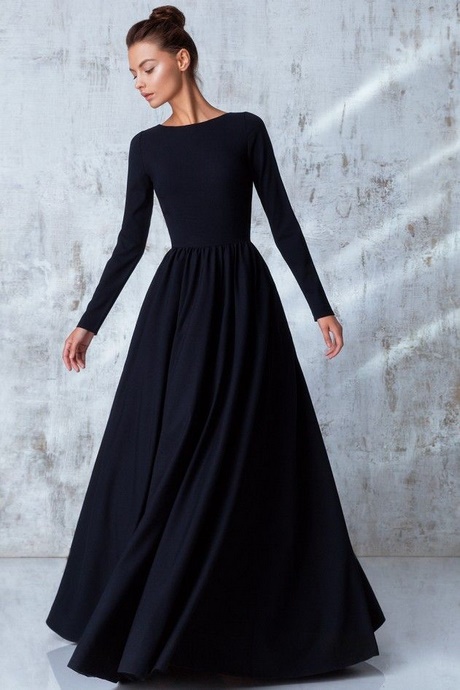 simple-long-black-dress-45_19 Simple long black dress