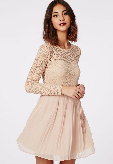skater-dress-with-lace-sleeves-49_14 Skater dress with lace sleeves