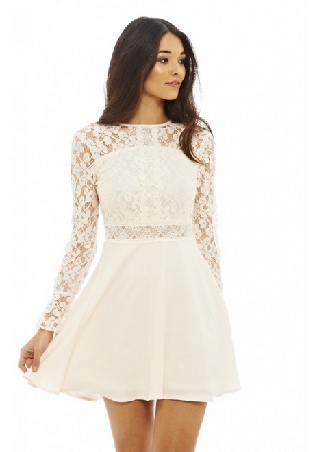 skater-dress-with-lace-sleeves-49_9 Skater dress with lace sleeves