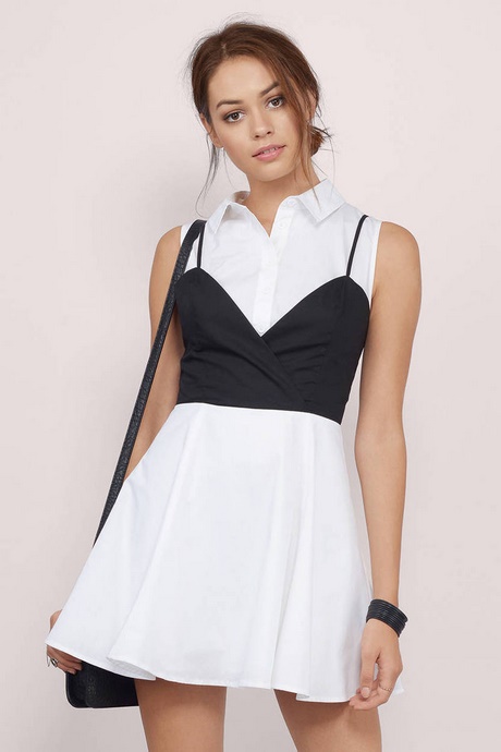 white-and-black-skater-dress-77_3 White and black skater dress