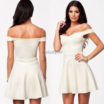 white-off-shoulder-skater-dress-72_2 White off shoulder skater dress