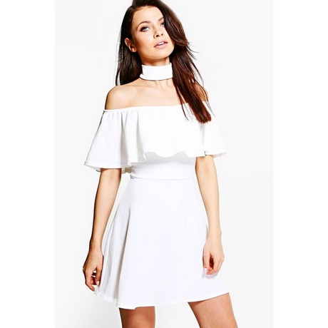 white-off-the-shoulder-skater-dress-59_3 White off the shoulder skater dress